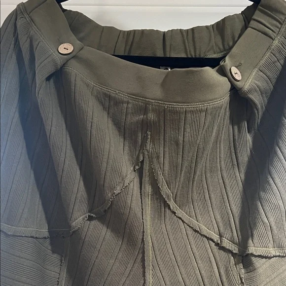 FP Movement by Free People Olive Cardigan Set with Matching Pants